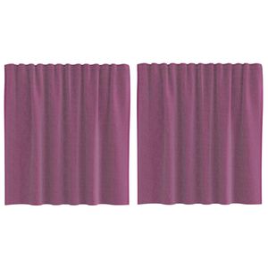 vidaXL Tende in Voile con Passanti 2 pz Viola 140x140 cm