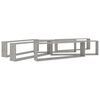 vidaXL Mensole Parete Cubo 6pz Grigio Cemento 100x15x30 cm Multistrato