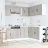 vidaXL Set Mobili da Cucina 11 pz Lucca Grigio Sonoma in Truciolato