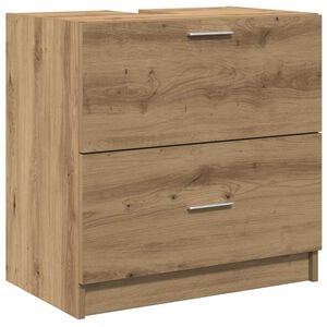 vidaXL Mobile da Bagno Rovere artigianale 59 x 37 x 59 cm