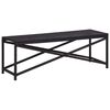 vidaXL Panchina da Giardino 120 cm in Polyrattan Nero