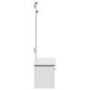 vidaXL Mobiletto da Ingresso con Ganci BODO Bianco 50x40x157 cm