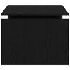 vidaXL Tavolino da salotto Rovere Nero 68 x 50 x 38 cm