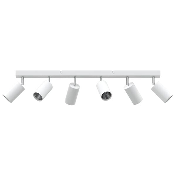 vidaXL Faretto da soffitto Bianco 73 x 6 x 16 cm Metallo