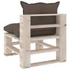 vidaXL Salotto Giardino in Pallet con Cuscini 4 pz in Legno di Pino