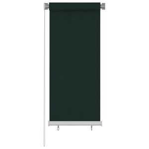 vidaXL Tenda a Rullo per Esterni 65(L)x140(A) cm Verde scuro HDPE