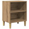 vidaXL Comodino Rovere Artigianale 40x30x50 cm in Legno Multistrato