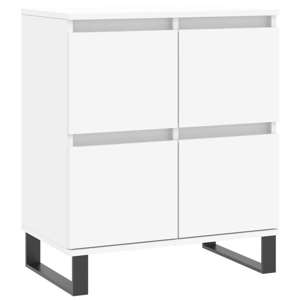 vidaXL Credenza Bianca 60x35x70 cm in Legno Multistrato