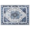 vidaXL Tappeto ORIZ Blu Scuro 140 x 200 cm 100% Poliestere