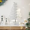 vidaXL Albero di Natale Decorativo Bianco 80 cm Legno Massello di Pino
