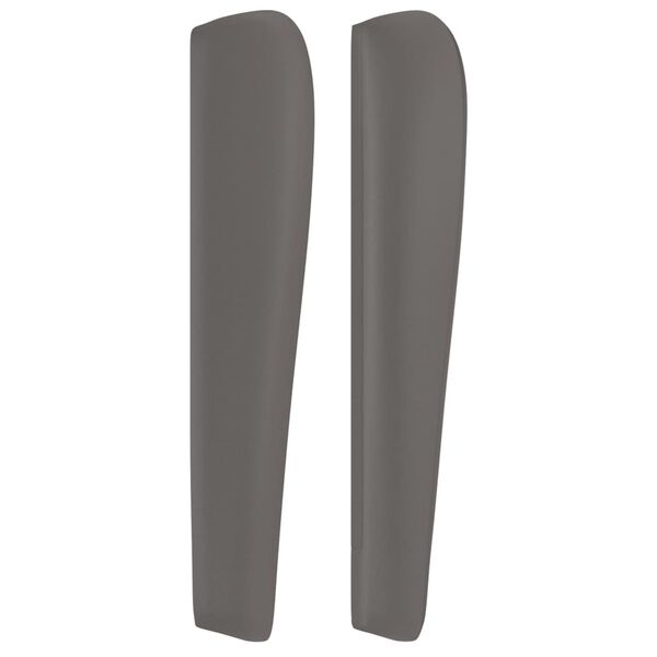 vidaXL Testiera ad Orecchio Grigio 163x23x118/128cm in Similpelle