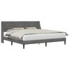 vidaXL Struttura del letto Grigio Scuro 193 x 203 cm Velluto