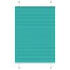 vidaXL Tenda Plissettata Verde petrolio 100x150 cm Larghezza Tessuto