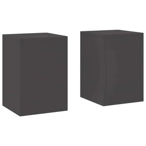 vidaXL Supporto per piante 2 pcs Nero 24 x 24 x 35 cm Acciaio
