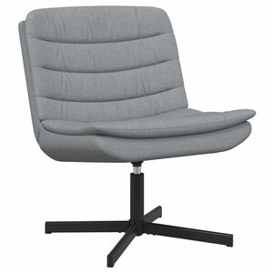 vidaXL Sedia girevole Grigio chiaro 63 x 75 x 76 cm Tessuto