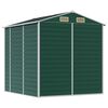 vidaXL Casetta da giardino verde 191x215x198 cm in acciaio zincato