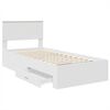vidaXL Struttura del letto Bianco 90 x 190 cm Legno multistrato