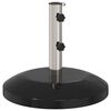 vidaXL Base per parasole per palo da 40-50 mm 26.75 kg Nero