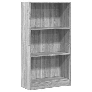 vidaXL Libreria Grigio Sonoma 60x24x109 cm in Truciolato