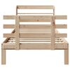 vidaXL Giroletto con Testiera 100x200 cm Legno Massello di Pino