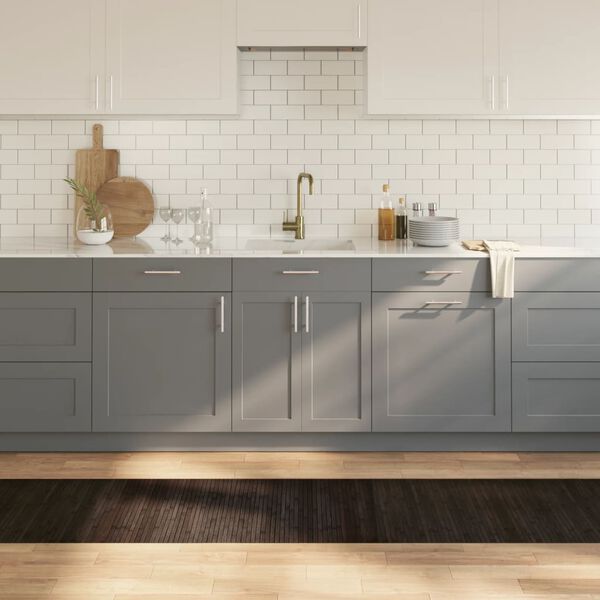 vidaXL Tappeto Rettangolare Marrone Scuro 60x500 cm in Bamb&ugrave;