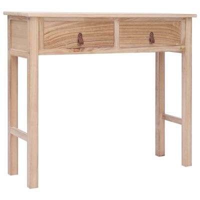 vidaXL Tavolo Consolle Naturale 90x30x77 cm in Legno