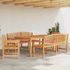 vidaXL Set da Pranzo per Giardino 5 pz in Legno Massello di Teak