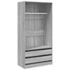 vidaXL Armadio Grigio Sonoma 100x50x200 cm in Legno Multistrato
