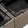 vidaXL Set Divano da Giardino 5 pz con Cuscini Grigio in Polyrattan