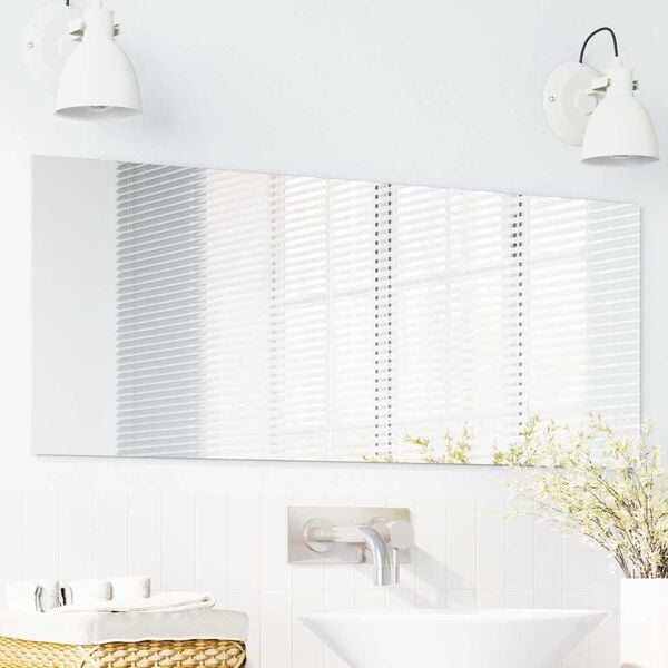 vidaXL Specchio da parete Rettangolare 40 x 100 cm vetro temperato