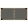 vidaXL Tavolo da Giardino con Piano Vetro Beige 115x54x74cm Polyrattan