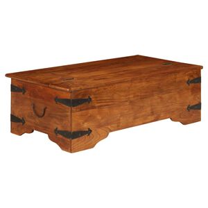 vidaXL Tavolino da Salotto in Legno Acacia Finitura Ambra 110x55x35 cm
