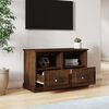 vidaXL Mobile Porta TV Rovere Marrone 80x35x50 cm in Legno Multistrato