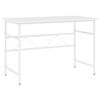 vidaXL Scrivania per Computer Bianca 105x55x72 cm in MDF e Metallo