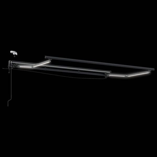 vidaXL Tettuccio Elettrico Retrattile Blu e Arancione 3,5 x 2 m