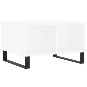 vidaXL Tavolino da Salotto Bianco 60x50x36,5 cm in Legno Multistrato