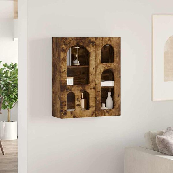 vidaXL Armadio pensile Rovere fum&eacute; 59 x 20 x 71.5 cm Legno multistrato