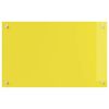 vidaXL Rivestimento da Cucina Giallo 80 x 50 x 0,6 cm vetro temperato