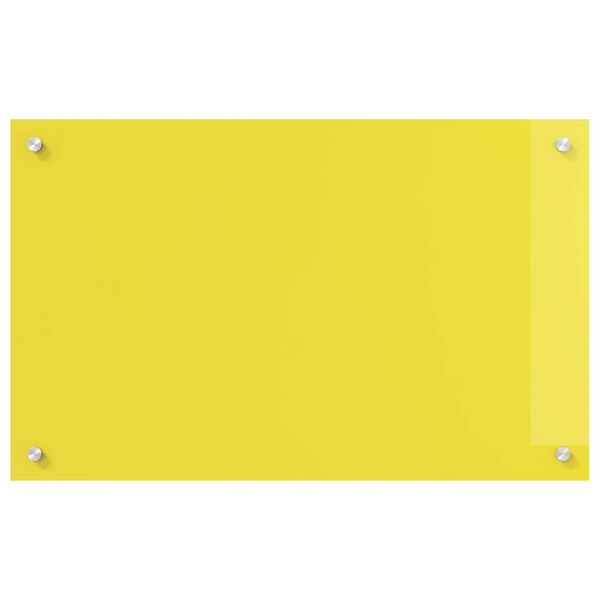vidaXL Rivestimento da Cucina Giallo 80 x 50 x 0,6 cm vetro temperato