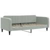 vidaXL Divano Letto con Letto Estraibile Grigio Chiaro 90x200 Velluto