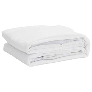vidaXL Coprimaterasso Bianco 160x200 cm Impermeabile