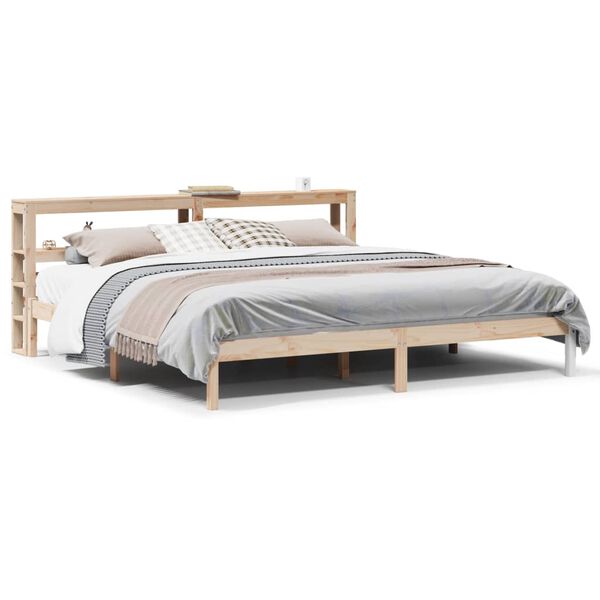 vidaXL Letto senza Materasso 200x200 cm in Legno Massello di Pino