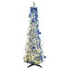 vidaXL Albero di Natale artificiale con 100 LED Bianco 150 cm PVC