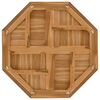 vidaXL Piano per Tavolo 80x80x2,5 cm Ottagonale Legno Massello di Teak