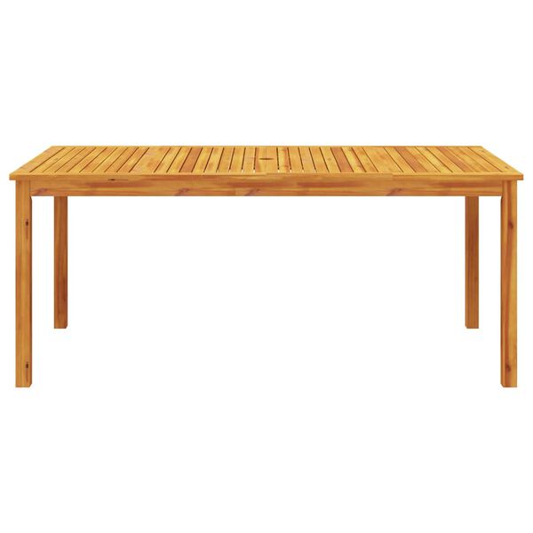 vidaXL Set da Pranzo da Giardino 9 pz 180x90x75 cm Legno Massello di Acacia