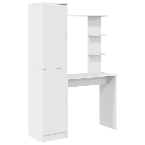 vidaXL Scrivania 2 pcs Bianco