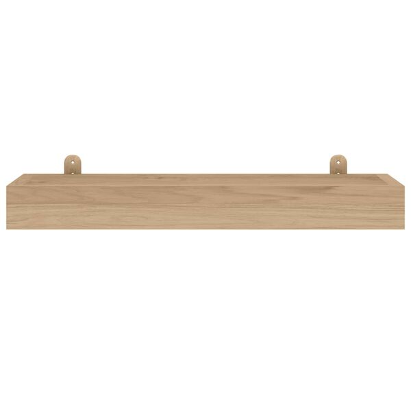 vidaXL Mensole da Parete 2 pz 60x15x4 cm in Legno Massello di Teak