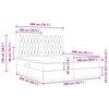 vidaXL Letto con Contenitore con materasso Rosa 200 x 200 cm Velluto