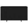 vidaXL Credenza Rovere Nero 135 x 41 x 75 cm Legno multistrato