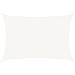 vidaXL Vela Parasole in HDPE Rettangolare 4x6 m Bianca
